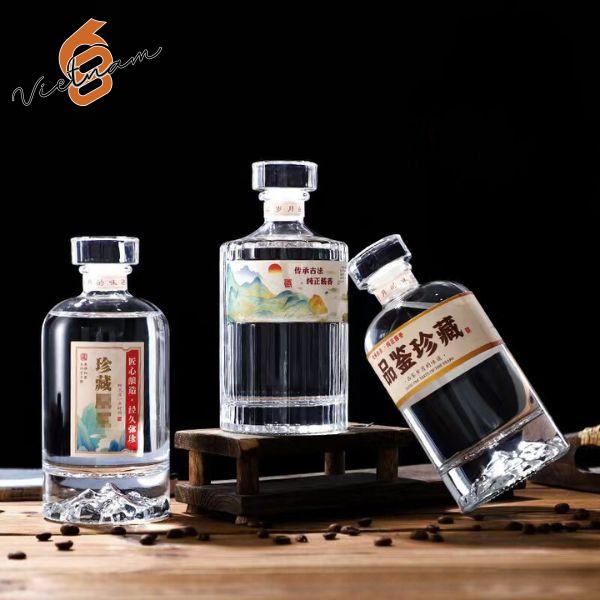 Chai Rượu Cao Cấp Dáng Wisky 500ML, 750ML