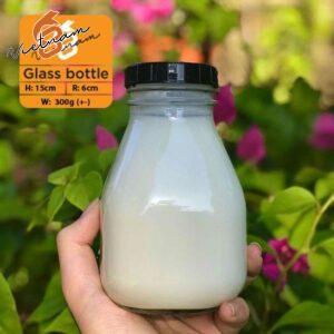 Chai Vuông Lùn Nắp Nhựa