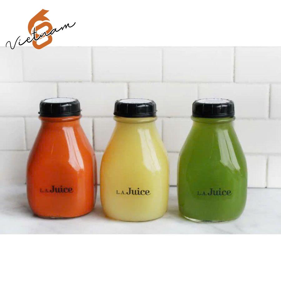 Chai Vuông Lùn Nắp Nhựa 300ml