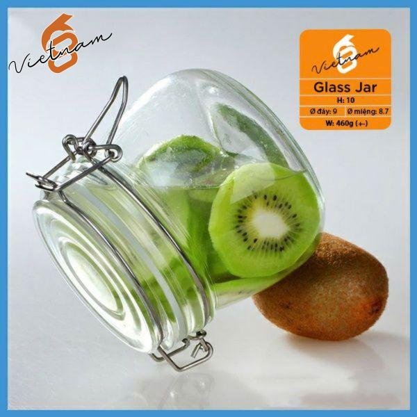 Hũ Quai Cài Dáng Tròn (Khóa Inox)