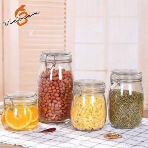 Hũ Quai Cài Dáng Tròn (Khóa Inox)