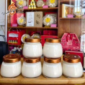 Hũ Yến Bầu Nắp Thiếc Màu Vàng Đồng