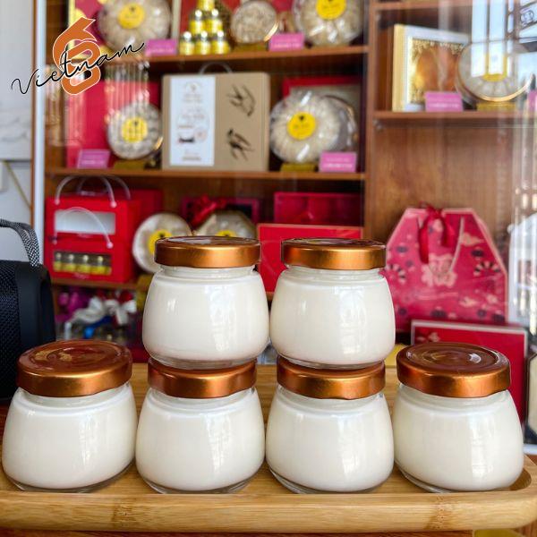 Hũ Yến Bầu Nắp Thiếc Màu Vàng Đồng