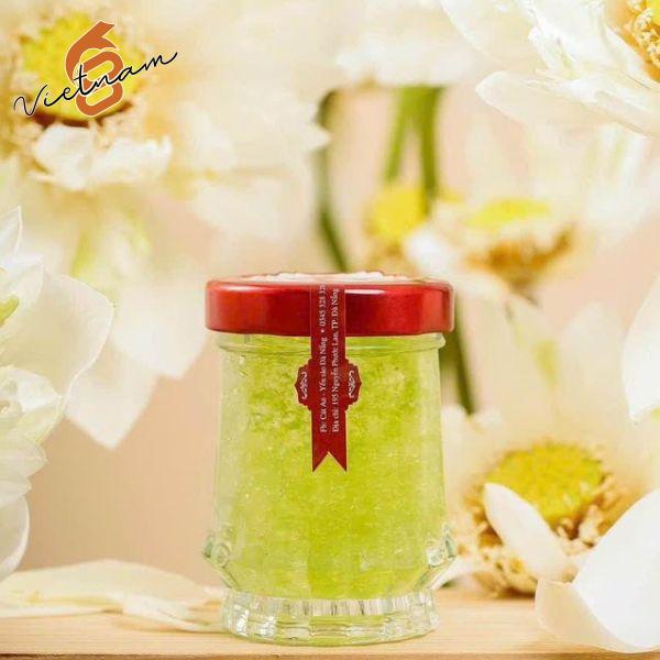 Hũ Sen Cao Nắp Thiếc Màu Đỏ Đô