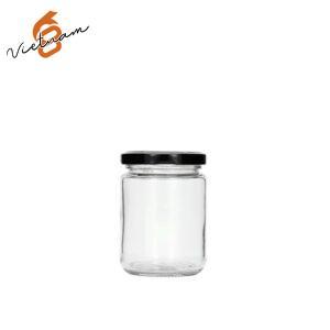 Hũ Thủy Tinh Tròn Nắp Thiếc 100ml