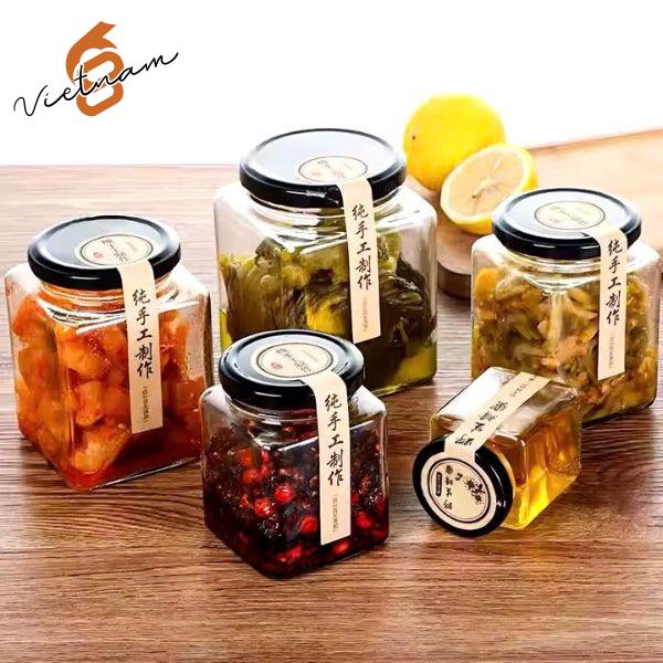 Hũ Vuông Nắp Thiếc