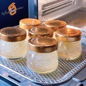 Hũ Yến Bầu Nắp Thiếc Màu Vàng Đồng