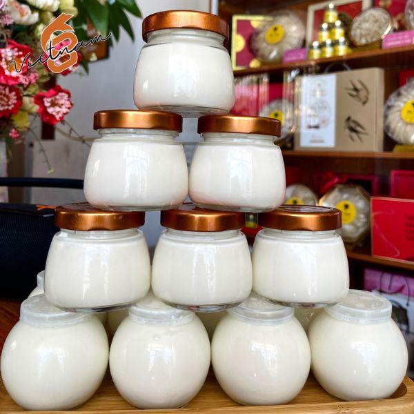 Hũ Yến Bầu Nắp Thiếc Màu Vàng Đồng