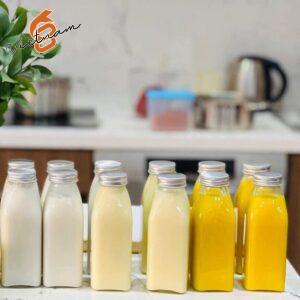 Chai Trà Vuông Vặn Nắp Nhôm