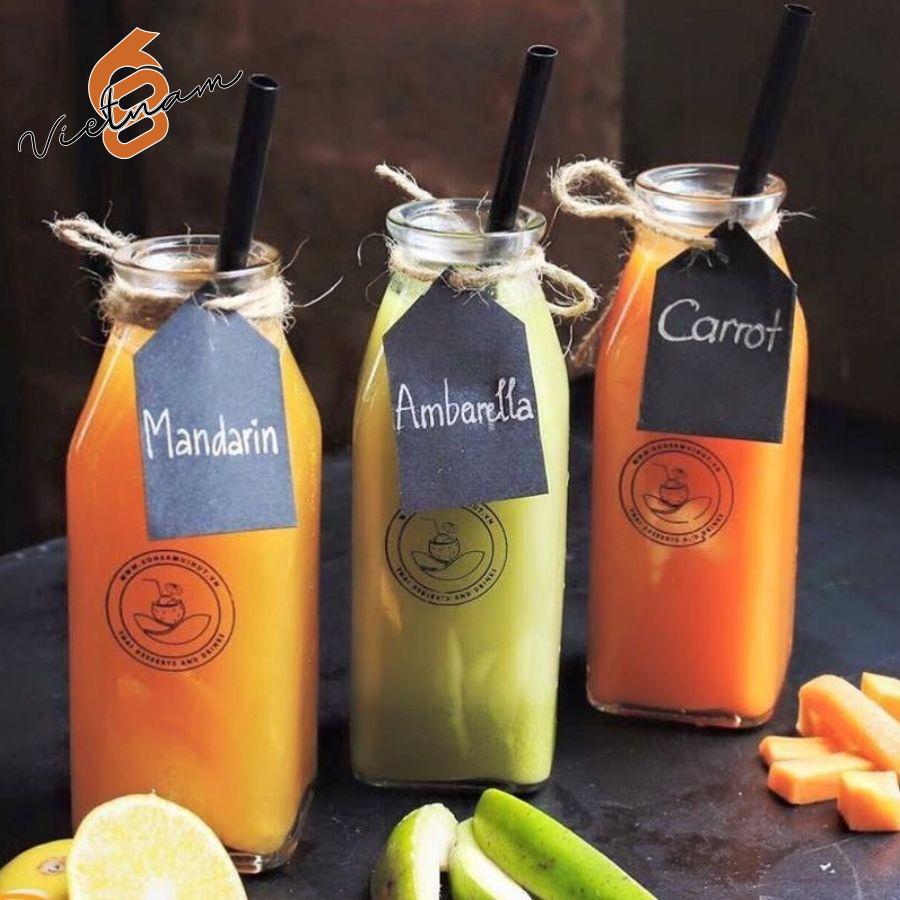 Chai Trà Vuông Nắp Gỗ