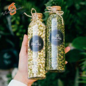 Chai Trà Tròn Nắp Gỗ