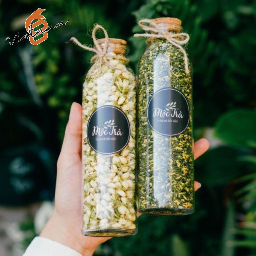 Chai Trà Tròn Nắp Gỗ