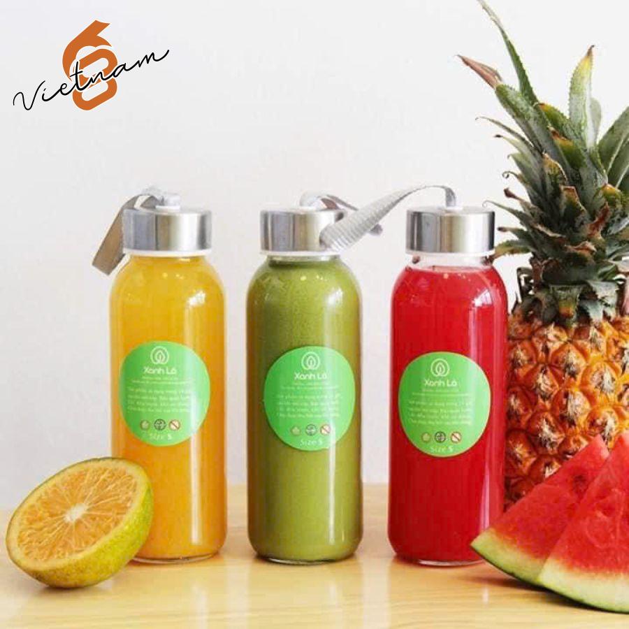 Chai Tròn Vặn 300ml Nắp Dây Xách