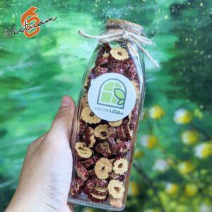 Chai Trà Vuông Nắp Gỗ