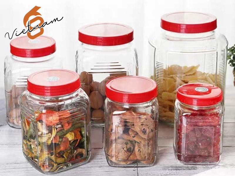 Các Loại Hủ Thủy Tinh Nắp Nhựa Phổ Biến