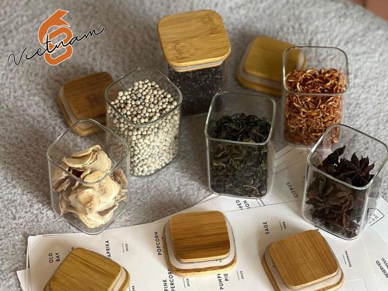 Hũ thủy tinh vuông